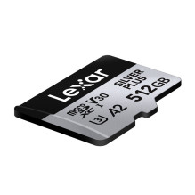 Atminties Kortelė - Lexar High-Performance Silver Plus microSDXC 512GB 205 MB / s, 150 MB / s