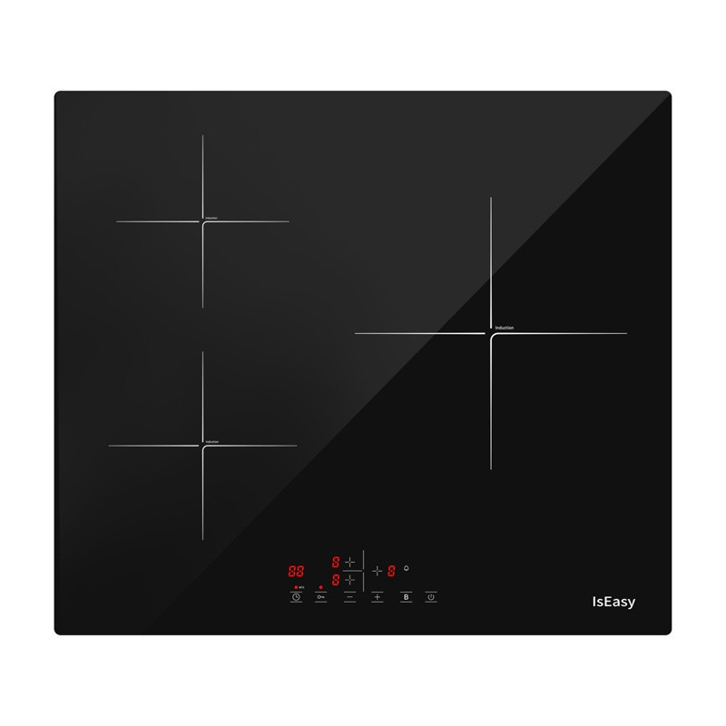 Indukcinė Viryklė - IsEasy LI3-17 3 Zonos 1200-2000W Jutiklinis Valdymas