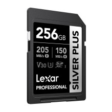 Atminties Kortelė - Lexar Professional SILVER PLUS SDXC 256GB 205 MB / s Skaitymas, 150 MB / s Rašymas Atminties Kortelė - Lexar Professional SILVER PLUS SDXC 256GB 205 MB / s Skaitymas, 150 MB / s Rašymas