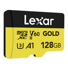 Atminties Kortelė - Lexar GOLD microSDXC 128GB 280 MB / s Skaitymas, 100 MB / s Rašymas
