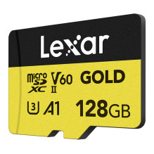 Atminties Kortelė - Lexar GOLD microSDXC 128GB 280 MB / s Skaitymas, 100 MB / s Rašymas
