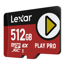 Atminties Kortelė - Lexar PLAY Pro microSDXC Express 7.1 512GB 900 MB / s, 600 MB / s