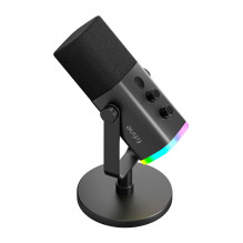 Mikrofonas - Fifine AM8 Dinaminis USB / XLR Stalo Mikrofonas, 80 dB SNR, Juodas