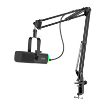 Mikrofonas - Fifine AM8T Dinaminis USB / XLR Su 3.5mm Išėjimu Juodas Mikrofonas - Fifine AM8T Dinaminis USB / XLR Su 3.5mm Išėjimu Juodas