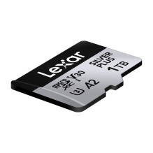 Atminties Kortelė - Lexar High-Performance Silver Plus microSDXC 1TB + Adapteris, 205 MB / s Skaitymas, 150 MB / s Rašym