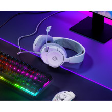 Akiniai - STEELSERIES Arctis Nova 1 Ausinės Aukštos raiškos garsiakalbiai ComfortMAX Sistema Balta Akiniai - STEELSERIES Arctis Nova 1 Ausinės Aukštos raiškos garsiakalbiai ComfortMAX Sistema Balta