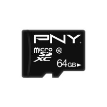 Atminties Kortelė - PNY Performance Plus 64GB MicroSDXC Class 10 su SD Adapteriu