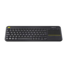 Klaviatūra - Logitech Wireless Touch Keyboard K400 Plus, Juoda