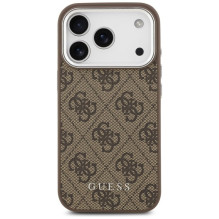 Guess Guess 4G Classic Logo MagSafe case for iPhone 17 Pro - brown