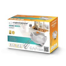 Esperanza EKM009 Hand mixer Gray, White 250 W