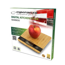 Esperanza EKS005 Electronic kitchen scale Bambus Tabletop Rectangle