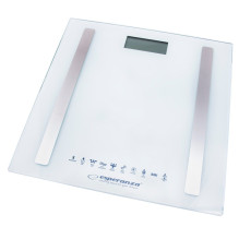 Esperanza EBS016W asmeninės svarstyklės, kvadratinės, baltos, elektroninės asmeninės svarstyklės