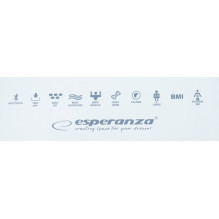 Esperanza EBS016W asmeninės svarstyklės, kvadratinės, baltos, elektroninės asmeninės svarstyklės