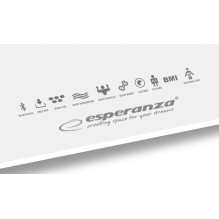 Esperanza EBS016W asmeninės svarstyklės, kvadratinės, baltos, elektroninės asmeninės svarstyklės
