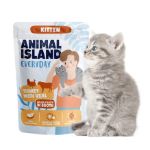 ANIMAL ISLAND Everyday Kitten Turkey with veal in broth - wet cat food - 85g ANIMAL ISLAND Everyday Kitten Turkey with veal in broth - wet cat food - 85g