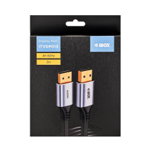 iBox ITVDP013 DisplayPort cable 4K 60Hz gold plug 3 m iBox ITVDP013 DisplayPort cable 4K 60Hz gold plug 3 m