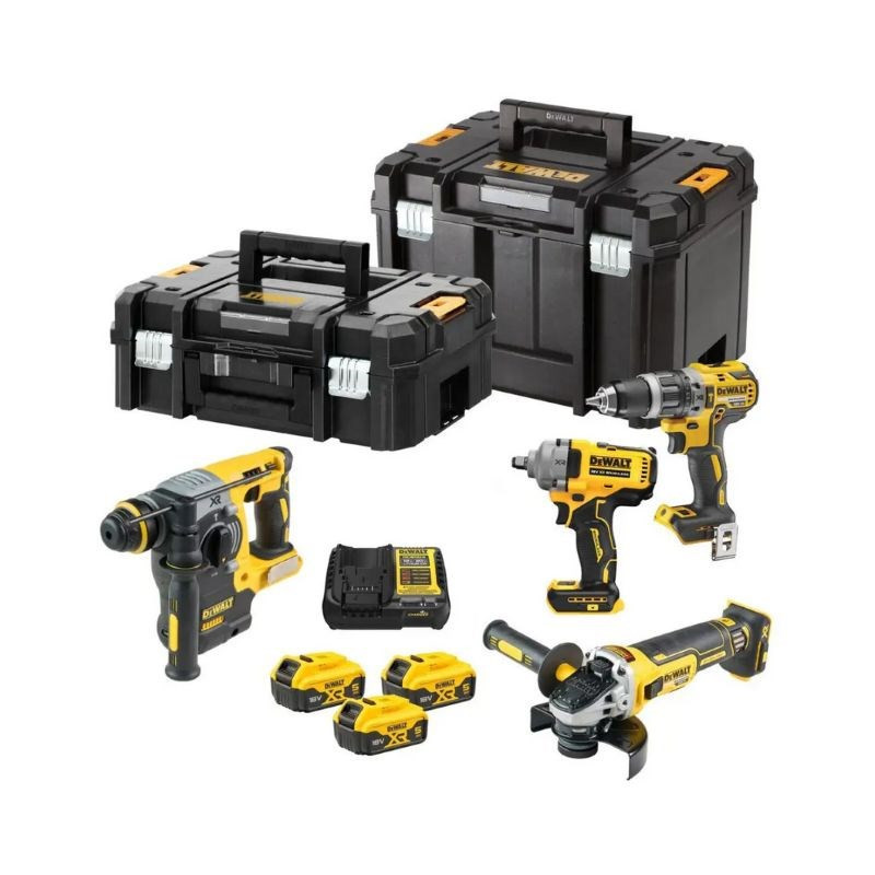 DEWALT DCK428P3T 18 V kombinuotas elektrinių įrankių rinkinys