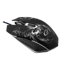 Esperanza EGM203B Scorpio pelė USB A tipo optinė 2400 DPI dešinės rankos pelė