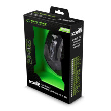 Esperanza EGM203B Scorpio pelė USB A tipo optinė 2400 DPI dešinės rankos pelė