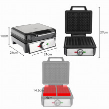 ELDOM WA1600 WAFLO WAFFLE IRON 1600W ELDOM WA1600 WAFLO WAFFLE IRON 1600W