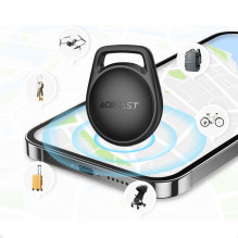 „Acefast S2“ „Bluetooth“ ieškiklis, suderinamas su „Apple Find My“ – juodas
