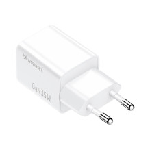 Wozinsky WWC-35W GaN USB-A + USB-C Wall Charger - White