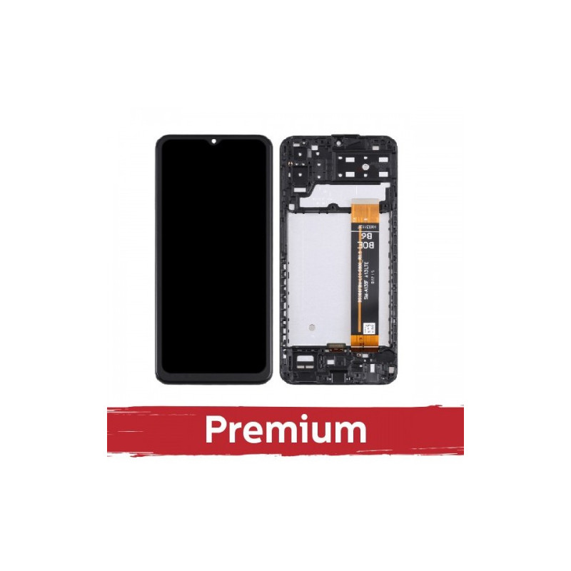 Screen for Samsung A137 A13 (2022) black with frame OEM
