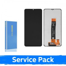 Screen for Samsung A127 A12s (Nacho v1) black (Service Pack / Aftermarket)(NF version)