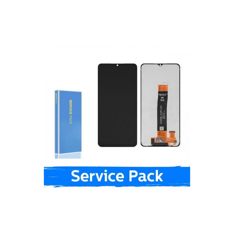 Screen for Samsung A127 A12s (Nacho v1) black (Service Pack / Aftermarket)(NF version)