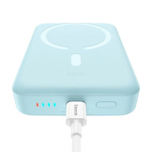Mini nešiojamas įkroviklis „Baseus“, 10000 mAh, USB-C, 30 W, mėlynas