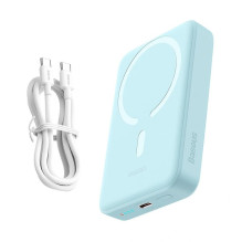 Mini nešiojamas įkroviklis „Baseus“, 10000 mAh, USB-C, 30 W, mėlynas