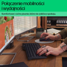 Klaviatūra - HP 475 Belaidė Tyli Klaviatūra, Juoda Klaviatūra - HP 475 Belaidė Tyli Klaviatūra, Juoda