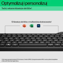 Klaviatūra - HP 475 Belaidė Tyli Klaviatūra, Juoda Klaviatūra - HP 475 Belaidė Tyli Klaviatūra, Juoda
