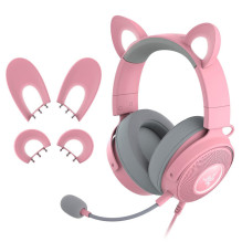 Audio įranga - Razer Kraken Kitty V2 Pro Žaidimų Ausinės, Rožinė Audio įranga - Razer Kraken Kitty V2 Pro Žaidimų Ausinės, Rožinė