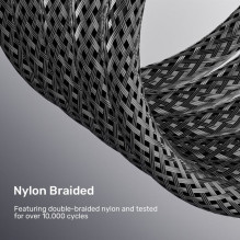UNITEK 8K Braided Nylon 1M HDMI cable HDMI Type A (Standard) Grey UNITEK 8K Braided Nylon 1M HDMI cable HDMI Type A (Standard) Grey