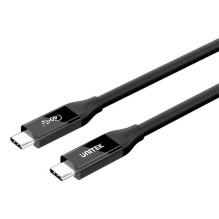 UNITEK USB4 USB cable USB4 Gen 2x2 USB C 40 Gbit / s 240 W Black UNITEK USB4 USB cable USB4 Gen 2x2 USB C 40 Gbit / s 240 W Black