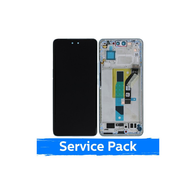 Ekranas skirtas Xiaomi 13 Lite su rėmeliu / Lite Blue / (Service Pack)