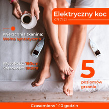 Camry CR 7421 elektrinė antklodė 2x 60 W Camry CR 7421 elektrinė antklodė 2x 60 W
