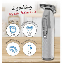 Adler AD 2836S beard trimmer Battery 4 6 mm Silver
