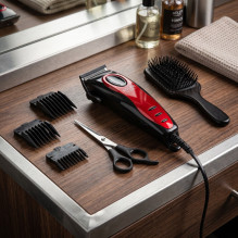 Adler AD 2825 hair trimmers / clipper Black, Red