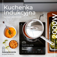 Indukcinė viryklė Adler AD 6513 Indukcinė viryklė Adler AD 6513