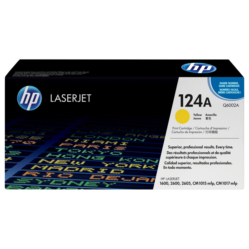 HP 124A Yellow Original LaserJet toner cartridge