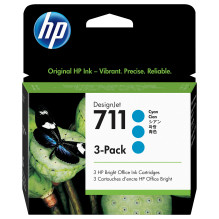 HP 711 3-pack 29-ml Cyan...