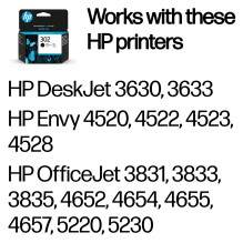 HP 302 juodo originalaus rašalo kasetė HP 302 juodo originalaus rašalo kasetė