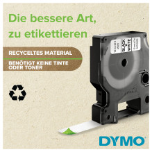 DYMO D1 Standard - Black on White - 9mm label-making tape DYMO D1 Standard - Black on White - 9mm label-making tape