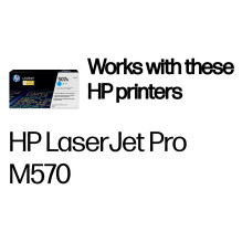 HP 507A Cyan Original LaserJet toner cartridge