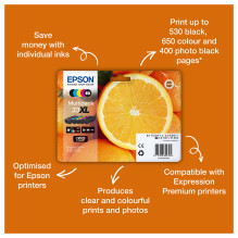 Epson Oranges C13T33514012 ink cartridge