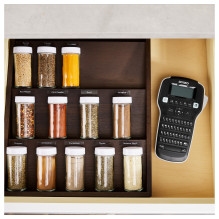 DYMO D1 Standard - Black on Transparent - 9mm label-making tape DYMO D1 Standard - Black on Transparent - 9mm label-making tape