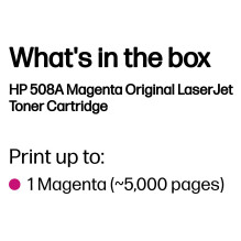 HP 508A Magenta Original LaserJet toner cartridge