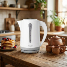 Adler AD 1244 electric kettle 2.5 L 2200 W white and blue Adler AD 1244 electric kettle 2.5 L 2200 W white and blue